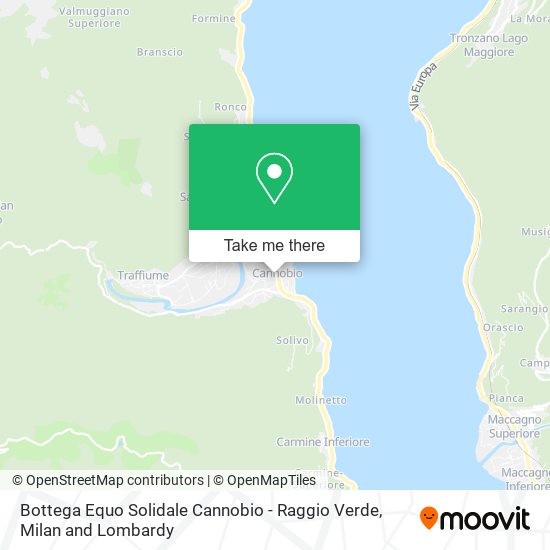 Bottega Equo Solidale Cannobio - Raggio Verde map