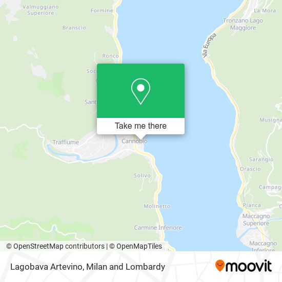 Lagobava Artevino map