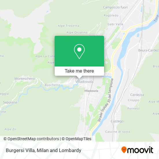 Burgersi Villa map