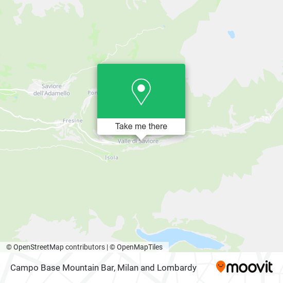 Campo Base Mountain Bar map