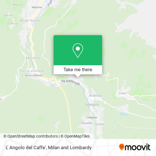 L' Angolo del Caffe' map