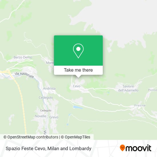 Spazio Feste Cevo map