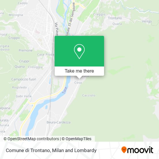Comune di Trontano map