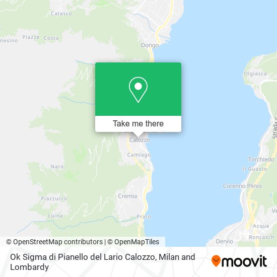 Ok Sigma di Pianello del Lario Calozzo map