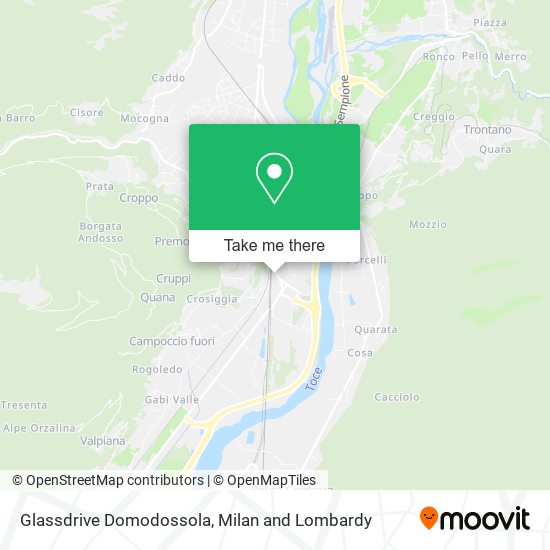 Glassdrive Domodossola map