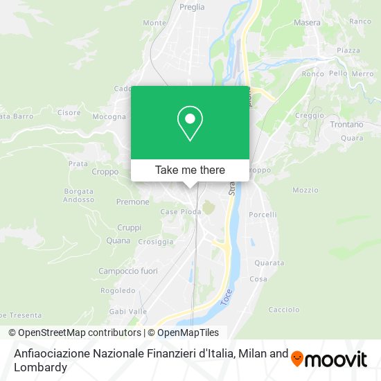 Anfiaociazione Nazionale Finanzieri d'Italia map