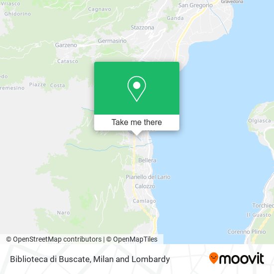 Biblioteca di Buscate map