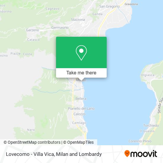 Lovecomo - Villa Vica map