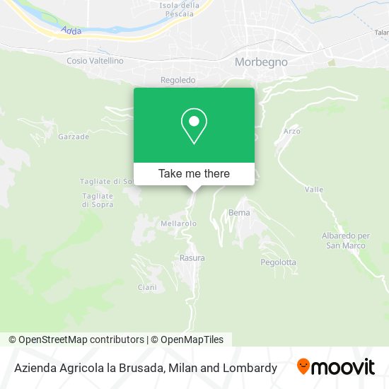 Azienda Agricola la Brusada map