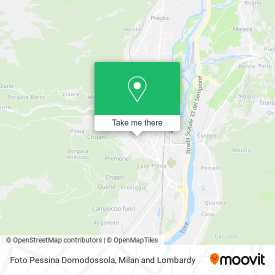 Foto Pessina Domodossola map