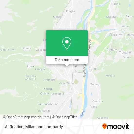 Al Rustico map