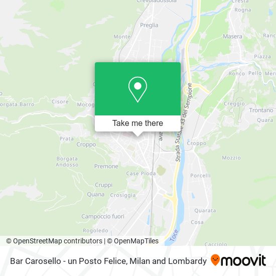 Bar Carosello - un Posto Felice map