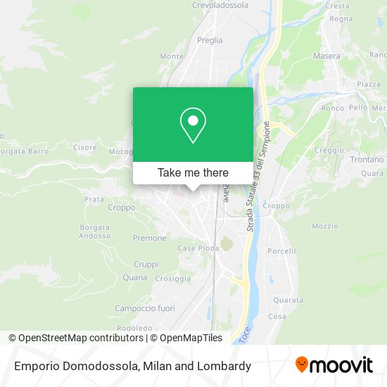 Emporio Domodossola map