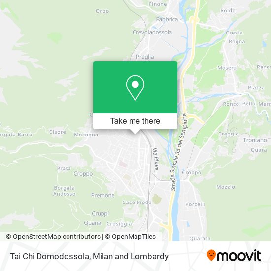 Tai Chi Domodossola map