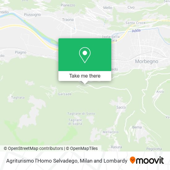 Agriturismo l'Homo Selvadego map