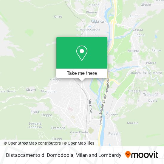 Distaccamento di Domodoola map