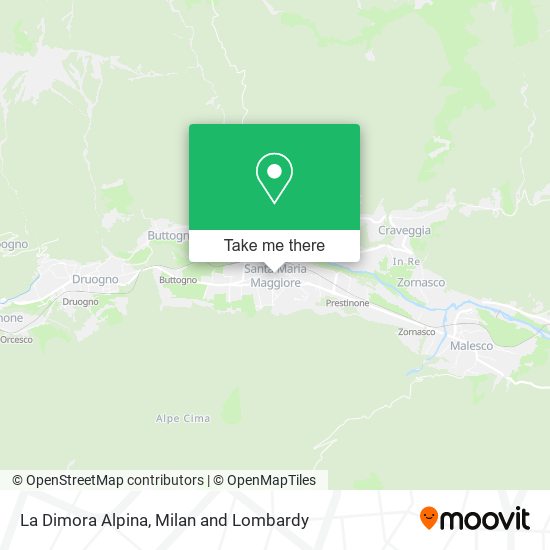 La Dimora Alpina map