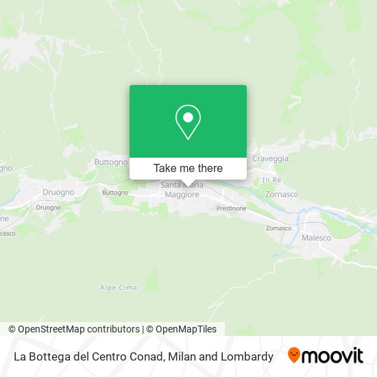 La Bottega del Centro Conad map