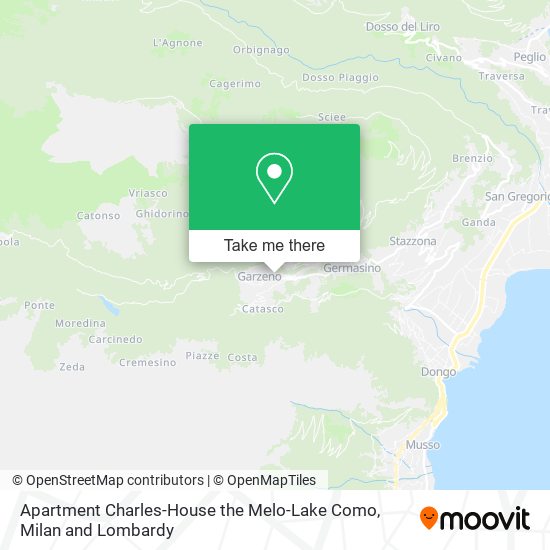 Apartment Charles-House the Melo-Lake Como map