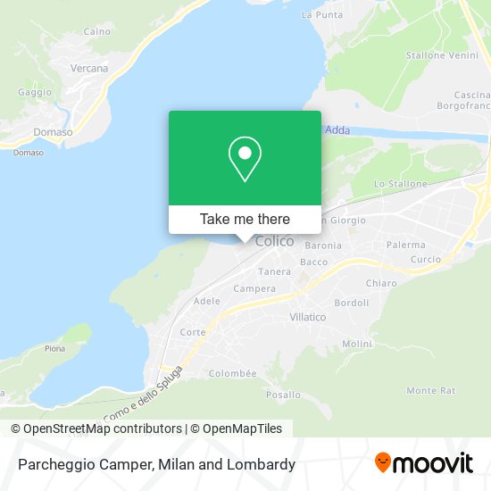 Parcheggio Camper map