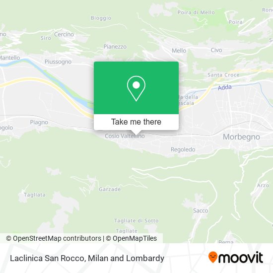 Laclinica San Rocco map