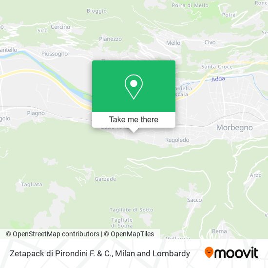 Zetapack di Pirondini F. & C. map