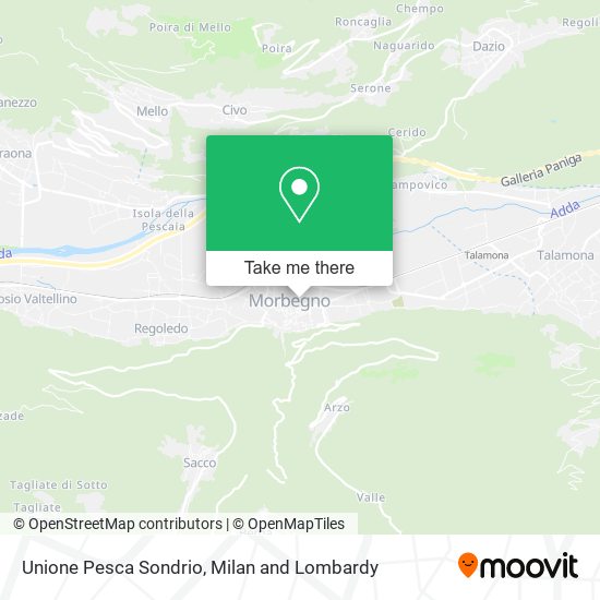 Unione Pesca Sondrio map