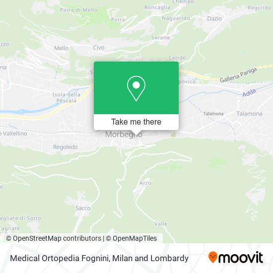 Medical Ortopedia Fognini map