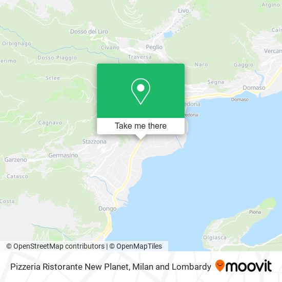 Pizzeria Ristorante New Planet map