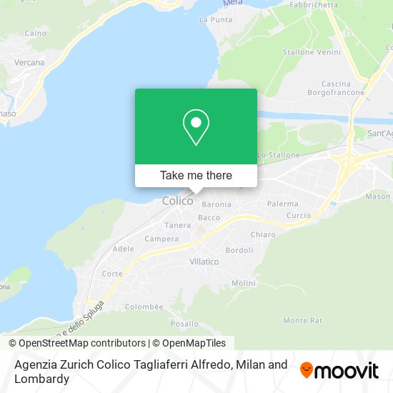 Agenzia Zurich Colico Tagliaferri Alfredo map