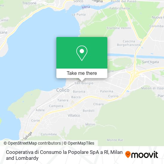Cooperativa di Consumo la Popolare SpA a Rl map