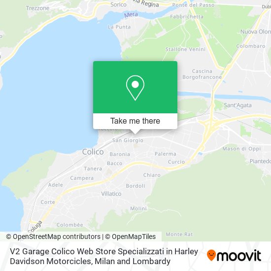 V2 Garage Colico Web Store Specializzati in Harley Davidson Motorcicles map