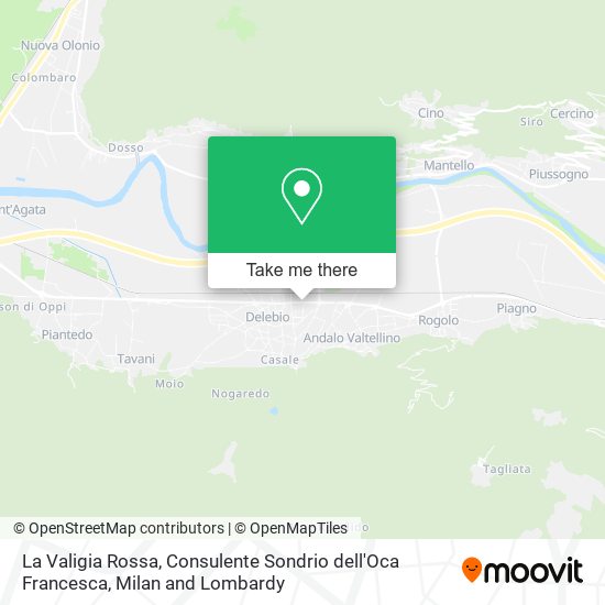 La Valigia Rossa, Consulente Sondrio dell'Oca Francesca map