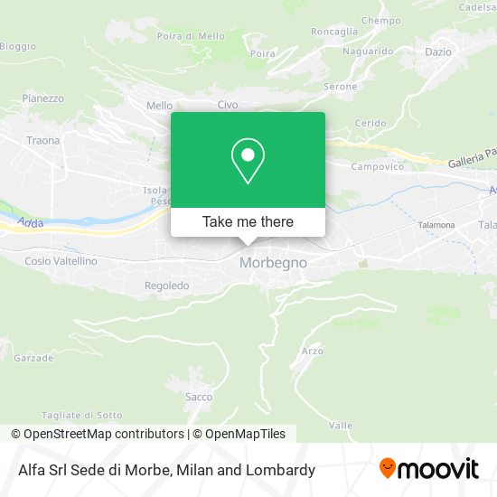 Alfa Srl Sede di Morbe map