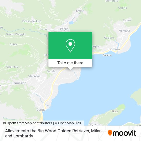 Allevamento the Big Wood Golden Retriever map