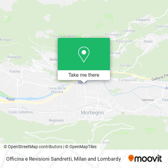 Officina e Revisioni Sandretti map