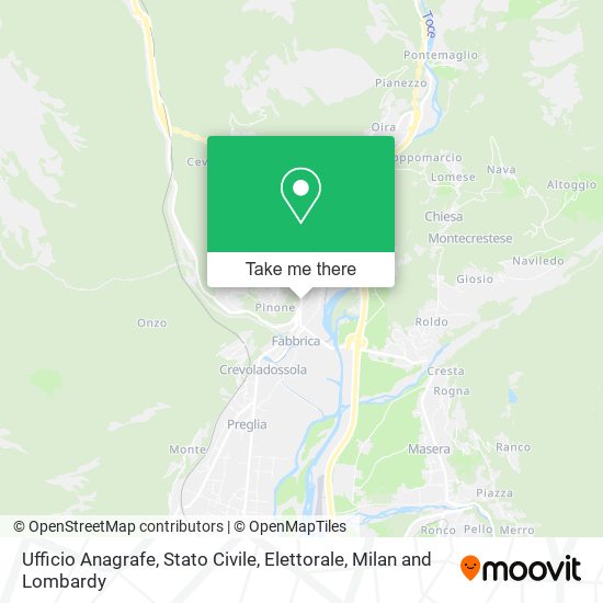 Ufficio Anagrafe, Stato Civile, Elettorale map