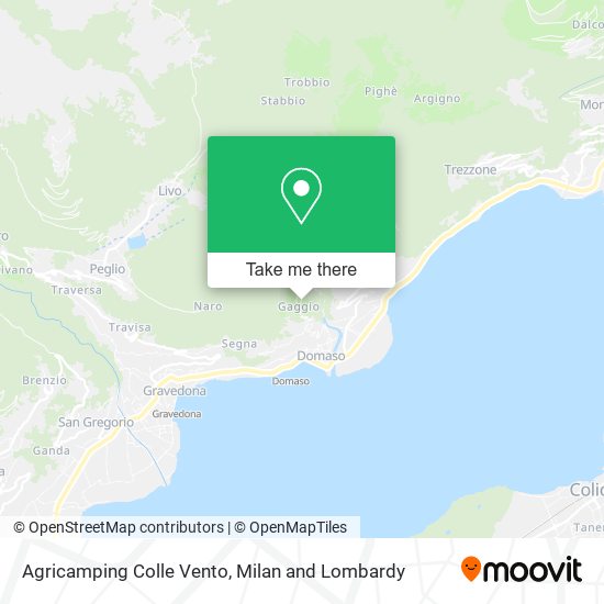 Agricamping Colle Vento map
