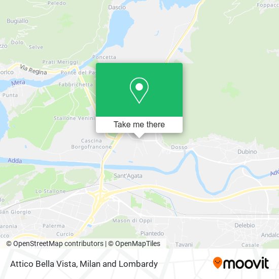 Attico Bella Vista map