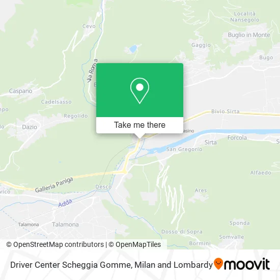 Driver Center Scheggia Gomme map