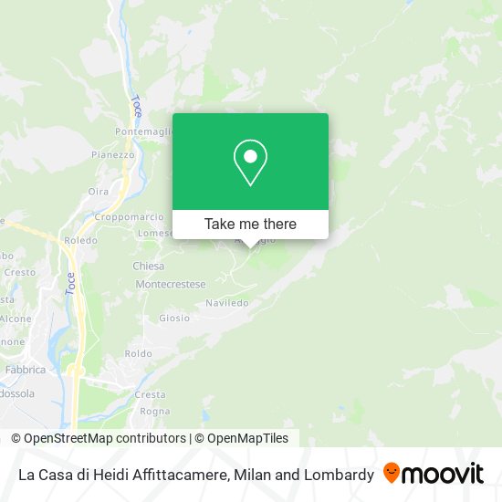 La Casa di Heidi Affittacamere map