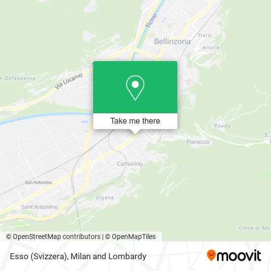 Esso (Svizzera) map