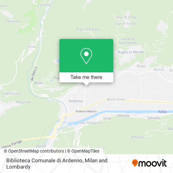 Biblioteca Comunale di Ardenno map