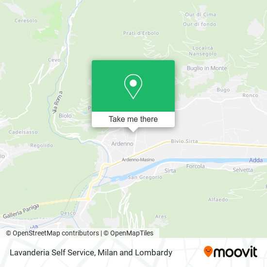 Lavanderia Self Service map