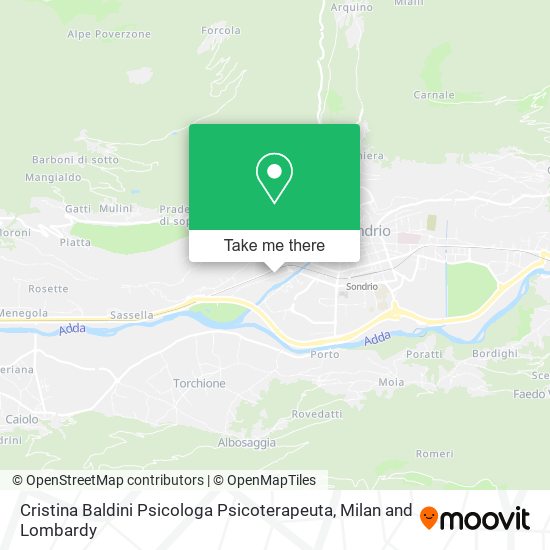 Cristina Baldini Psicologa Psicoterapeuta map
