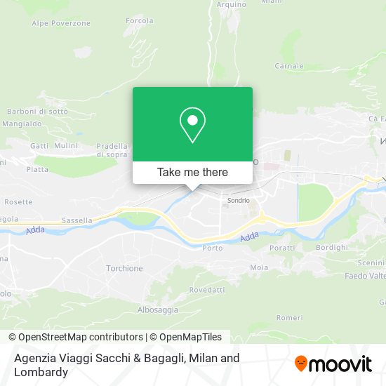 Agenzia Viaggi Sacchi & Bagagli map