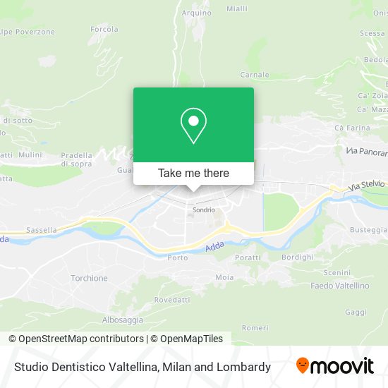 Studio Dentistico Valtellina map