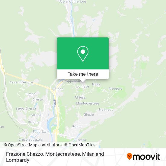 Frazione Chezzo, Montecrestese map