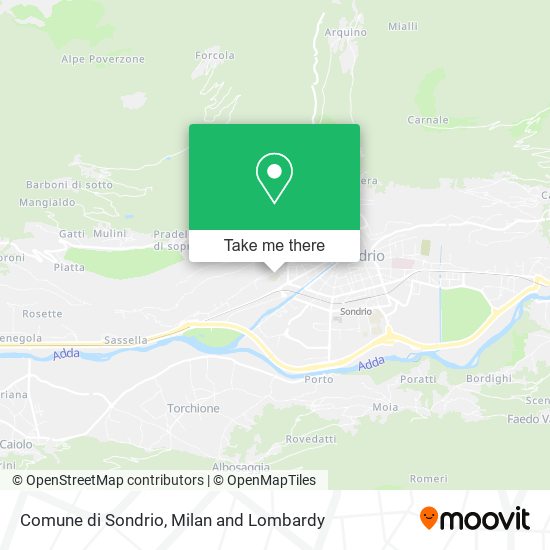 Comune di Sondrio map