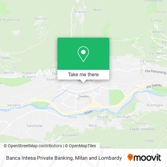 Banca Intesa Private Banking map